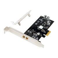 Carte audio interne ST116 PCIe X1 CM6646 monocanal HD pour jeux et streaming en direct avec réduction de bruit IA
