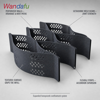 Système de confinement cellulaire en HDPE Geocell, grille en plastique Geocell pour la stabilisation des sols, la protection des pentes, la construction de routes, les allées