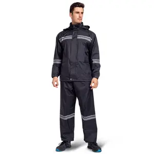 Vendita Beh Impermeabile heavy duty impermeabile da uomo in poliestere rainsuit