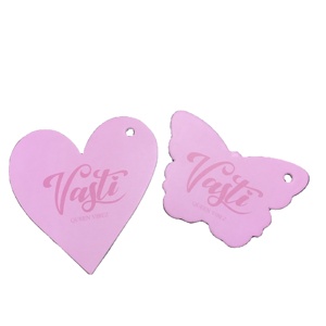 Etiqueta de Ropa con Diseño Personalizado, Etiqueta en Forma de Mariposa, Etiqueta en Forma de Corazón para Ropa Femenina - Product Image 1