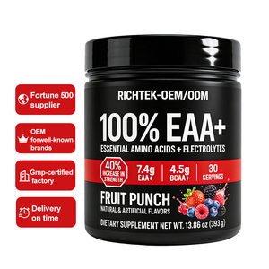 Fournisseur de poudre de complément alimentaire de santé, de marque privée OEM, complexe de vitamine B, <span class=keywords><strong>BCAA</strong></span>, <span class=keywords><strong>EAA</strong></span>, poudre de pré-entraînement - Product Image 1