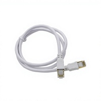 Kabel Ethernet Cat8 40gbps Kabel Patch FTP Cat8 untuk Gaming Kabel Telekomunikasi Khusus dengan Kawat Terlilit Cat 8