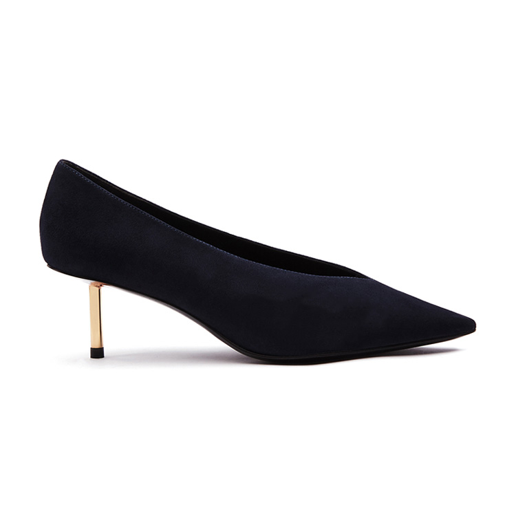 pelle scamosciata blu scuro