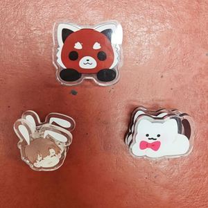 คลิปหนีบกระดาษอะคริลิกใสคุณภาพสูงขายส่ง ดีไซน์น่ารักแบบกำหนดเอง สำหรับของขวัญ ของชำร่วยงานปาร์ตี้ - Product Image 3