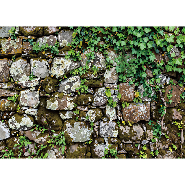 Rock Stone Wall Backdrop Brick Moss Cobblestone Photo Background Wallpaper Decor Rock Party Decorations Stone Photoshoot Props