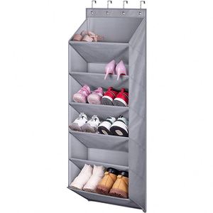Large Fabric Over the Door Shoe Organizer with Deep Pockets Hanging Shoe Rack <b>Storage</b> for Home - Product Image 1
