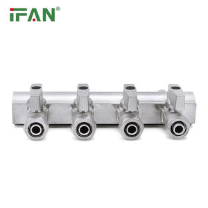 Collettore di acqua in ottone ad alta pressione IFAN 3/4 collettore di ottone da 1 pollice tutti i tipi di riscaldamento a pavimento collettore - Product Image 4