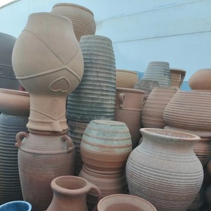 Pot en terre cuite rétro d'extérieur, grands pots de fleurs d'extérieur, pot de fleur, <span class=keywords><strong>vase</strong></span> à plantes pour jardin, jardinières en terre cuite - Product Image 4