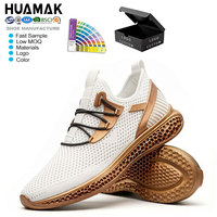 Chaussures de course en daim végétalien bio à logo personnalisé, respirantes et silencieuses pour hommes, idéales pour le sport en extérieur et les sentiers urbains