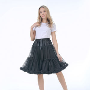 Falda de tutú de malla suave para adultos de 55cm, enagua esponjosa en capas, tutú de Ballet, Lolita, Cosplay, falda de fiesta, enagua de boda - Product Image 6