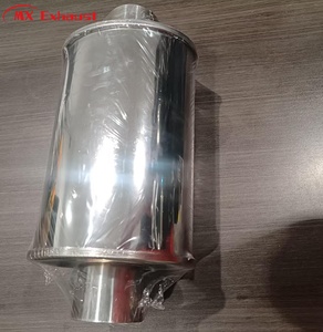 Bán hàng nóng tùy chỉnh 2 ''2.25'' 2.5 ''3'' đầu vào/đầu ra hình bầu dục 304 thép không gỉ siêu yên tĩnh xả <span class=keywords><strong>Muffler</strong></span> cộng hưởng - Product Image 5