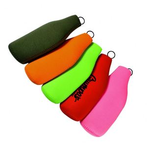 Manchons isolants pour bouteilles de bière, housses de refroidissement standard pour bouteilles, gilets de protection zippés pour bouteilles, supports de bière, manchons en néoprène épais antidérapants - Product Image 1