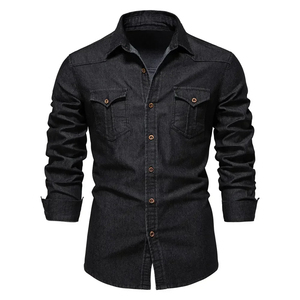 Nueva Camisa Casual para Hombre, Sobrecamisa Masculina 2025, Camisas de Manga Larga de Algodón, Ropa de Marca para Hombre, Blusa de Alta Calidad - Product Image 6