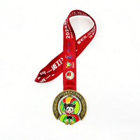 Medalla de Campeonato Internacional de Alta Calidad, Aleación de Zinc, Chapada en Oro, Relieve 3D, Medalla de Honor