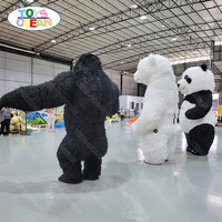 Usine prix de gros furries costumes adulte en peluche dessin animé Animal mascotte Costume ours polaire et panda gorille