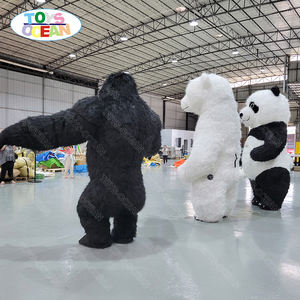 Prezzo all'ingrosso di fabbrica furries costumi adulto peluche cartone animato animale mascotte <span class=keywords><strong>Costume</strong></span> orso polare e panda gorilla - Product Image 5