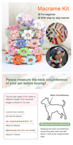 <span class=keywords><strong>Kit</strong></span> de collier <span class=keywords><strong>pour</strong></span> chien en <span class=keywords><strong>macramé</strong></span> DIY <span class=keywords><strong>pour</strong></span> débutants, ensemble de nœuds <span class=keywords><strong>pour</strong></span> collier d'animal de compagnie en <span class=keywords><strong>macramé</strong></span>, cordon en coton et instructions, collier <span class=keywords><strong>pour</strong></span> animal de compagnie fait main - Product Image 2