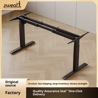 Bureau de travail moderne en métal à hauteur réglable à moteur unique, table basse à levage à courte distance, levage électrique