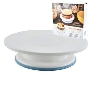 High quality low price 11inch plastic cake turntable rotating cake stand cake decorating stand