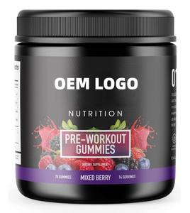 Oem Etiqueta Privada <span class=keywords><strong>Pre</strong></span> Entrenamiento Gummies Suplementos Gummy <span class=keywords><strong>Pre</strong></span> Entrenamiento para Mujeres y Hombres Oem/ODM - Product Image 1