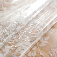 Nappe de table rectangulaire en PVC transparent antidérapante pour mariage, banquet et décorations de fête