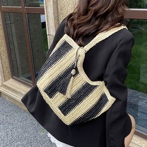 Hot Sale Handmade Women's Straw Tote <b>Bag</b> Durable Beach <b>Bag</b> for Outdoor Shopping and <b>Work</b> - Product Image 6