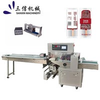 Machine d'emballage automatique électrique en plastique pour l'emballage alimentaire, 3 servomoteurs, emballage en sachet, haute vitesse, 200 sachets par minute