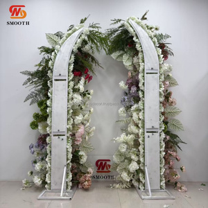 SMOOTH Custom Horn Flower Arch Wedding Stage <b>Backdrop</b> Decoration Flower <b>Stand</b> <b>Backdrop</b> For Party Events - Product Image 3