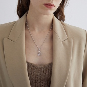 Ciondolo con cuore 925 in argento Sterling nuovi gioielli stile amore - Product Image 2