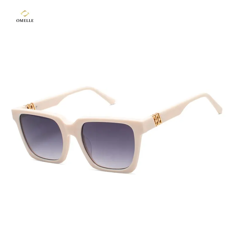 Omelle Shenzhen Manufacturer High Quality Big Frame Thick Mazzucchelli Acetate Sunglasses Women Over Sized Sun Glasses