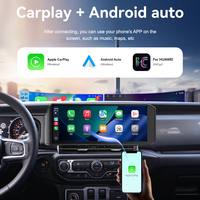 ZWNAV Écran 15 pouces pour Jeep Wrangler 2018-2022 Autoradio Stéréo Unité Centrale de Voiture avec CarPlay Sans Fil Android 15 Auto