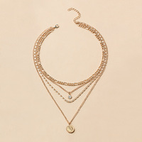 Collier long pour femme, haut de gamme, luxueux, plaqué or, tendance, chaîne de pull, alliage, cadeau d'automne et d'hiver, accessoires