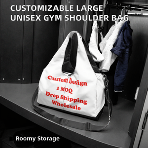 Bolsa de Gimnasio Casual Unisex, Personalización Exclusiva, Gran Capacidad, Correa Ajustable, Bolsa de Hombro de Poliéster, Bolsa de Gimnasio de Nailon Personalizada Unisex - Product Image 2