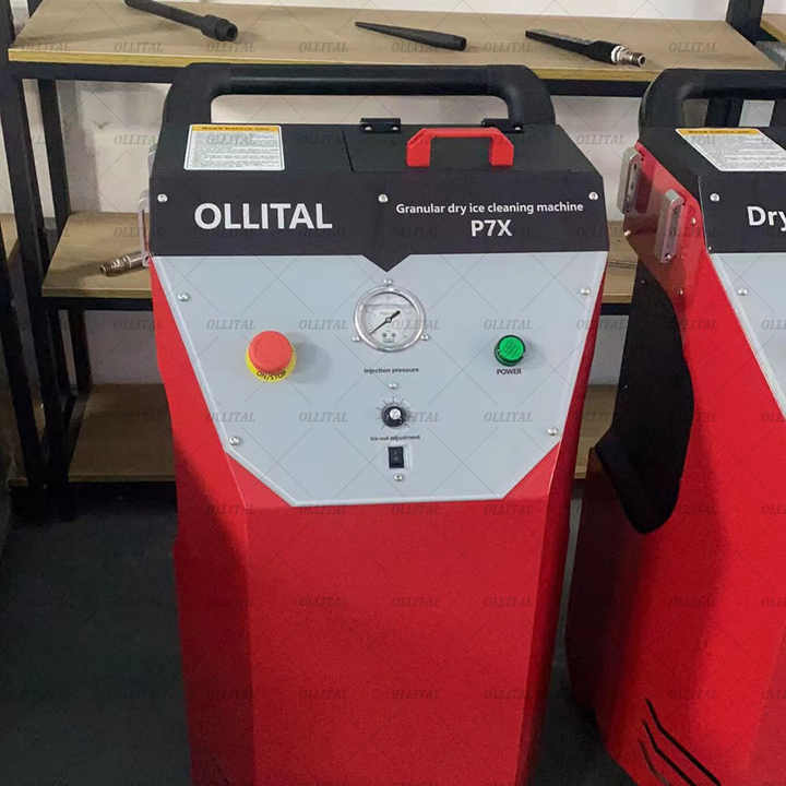 P7X Dry Ice Blasting Machine For Car Engine Cleaning Dry Ice Blast 