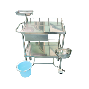 LEKANG 스테인리스 스틸 병원용 드레싱 카트-다중 서랍 잠금 가능 4륜 무소음 2년 보증 이동식 의료 카트 - Product Image 5