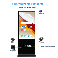 Affichage numérique vertical 4K avec garantie d'un an, kiosque publicitaire tactile numérique, lecteur d'écran pour centre commercial