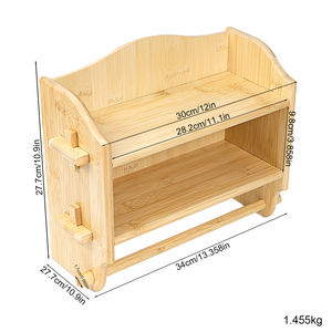 <span class=keywords><strong>Étagère</strong></span> <span class=keywords><strong>à</strong></span> <span class=keywords><strong>épices</strong></span> <span class=keywords><strong>à</strong></span> 3 niveaux <span class=keywords><strong>Étagère</strong></span> <span class=keywords><strong>à</strong></span> <span class=keywords><strong>épices</strong></span> en bois de bambou avec support <span class=keywords><strong>à</strong></span> mouchoirs pour le mur Support en bois pour la cuisine - Product Image 5