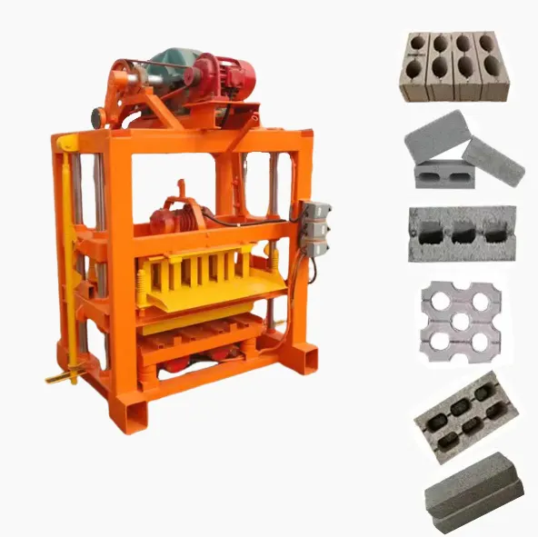 Máquina de fabricación de ladrillos usada completamente para automóvil, máquina de fabricación de bloques de hormigón en Ruanda, máquina hidráulica automática de bloques huecos