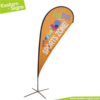Bendera Promosi, Spanduk, Bendera Pantai, Bendera Teardrop, dan Spanduk dengan Logo Cetak Kustom untuk Acara, Iklan Luar Ruangan
