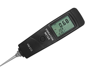 Alimentation par batterie au lithium et transducteur piézoélectrique, vibromètre de type stylo VM-213 - Product Image 1