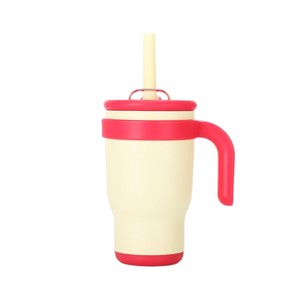 Stainless Steel Tumbler 14oz <b>Double</b> <b>Wall</b> Vacuum Insulated Travel <b>Mug</b> With Handle For Outdoor Use - Product Image 5