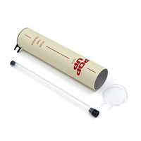 Contenants Push Pop personnalisés écologiques, emballages en tube de papier cylindrique à ouverture par poussée pour sushis, en matériau recyclé de qualité alimentaire