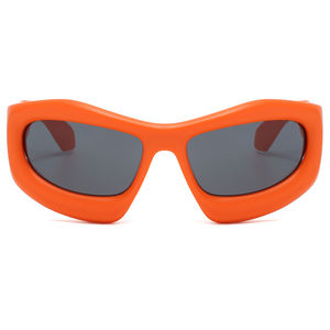 Lunettes de soleil carrées à monture intégrale, protection UV400 %, luxe, unisexe, logo personnalisé, vente en gros - Product Image 2