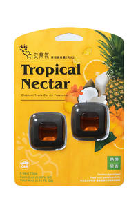 Ambientador interior personalizado para coche, desodorante de aromaterapia, Clip de 2ml x 2, tronco de elefante, néctar Tropical, Etiqueta Privada para parabrisas - Product Image 3