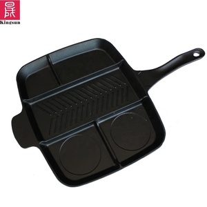 Divided Cast Aluminum Skillet 5 in 1 Multi Section Frying <strong>Pan</strong> - Product Image 2