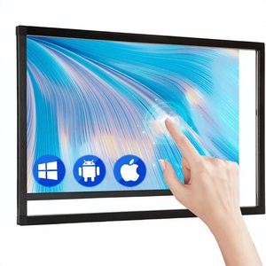 Nouveau cadre d'écran tactile infrarouge 1-120 pouces, panneau <span class=keywords><strong>IR</strong></span> 20 points USB Vert Armée 16:9 pour moniteur tactile/tableau blanc <span class=keywords><strong>de</strong></span> <span class=keywords><strong>la</strong></span> série professionnelle - Product Image 1