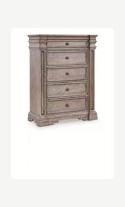 Lit en bois massif vieilli de style américain, pour chambre à coucher, personnalisable - Product Image 6