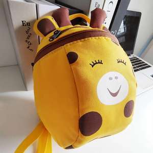 Large Capacity Cute Bear <b>Canvas</b> School Backpack for Toddler Preschool Durable Kindergarten Bag with Leash for Boys Girls Outdoor - Product Image 2