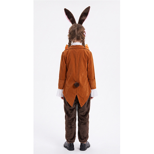 Nuovissimo <span class=keywords><strong>Costume</strong></span> da <span class=keywords><strong>Coniglio</strong></span> <span class=keywords><strong>Bianco</strong></span> di Halloween 'Attraverso lo Specchio' per Bambini - Abbigliamento Premium per Performance di Personaggi Animali - Product Image 3