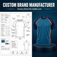T-shirt de sport respirant à col rond pour hommes, coupe ajustée, compression, séchage rapide, personnalisable avec logo, vente en gros pour usines de vêtements